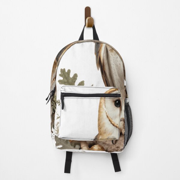Item preview, Barn Owl with Woodland Botanicals — Vintage Nature Art designed and sold by TheGraphicsLord.