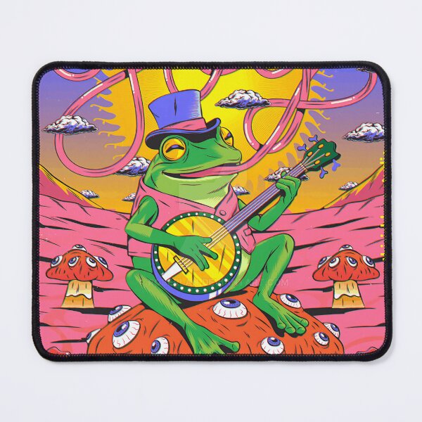 Item preview, Chass Feels Frog Banjo Musician Mushroom Fantasy Whimsical Amphibian designed and sold by GideonIronwood.