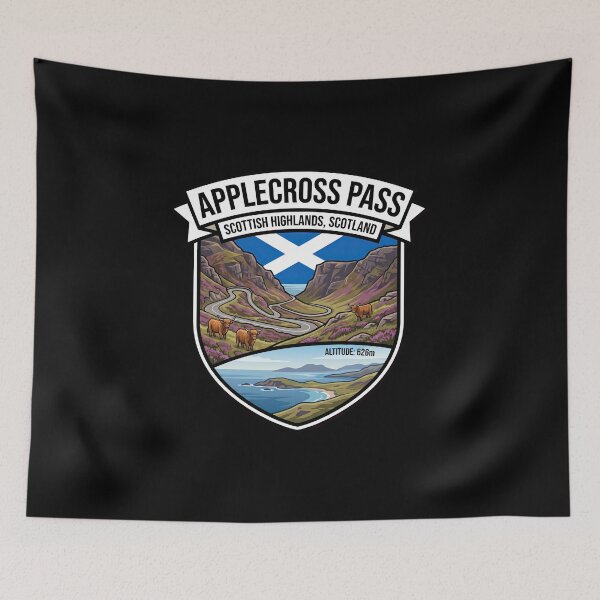 Item preview, Applecross Pass Scotland Driving Route designed and sold by enzoade.