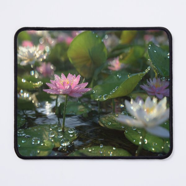 Item preview, Lotus and Rain Droplets designed and sold by AwesomeDigiShop.