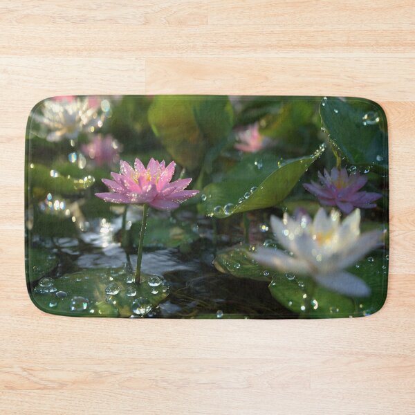 Item preview, Lotus and Rain Droplets  designed and sold by AwesomeDigiShop.
