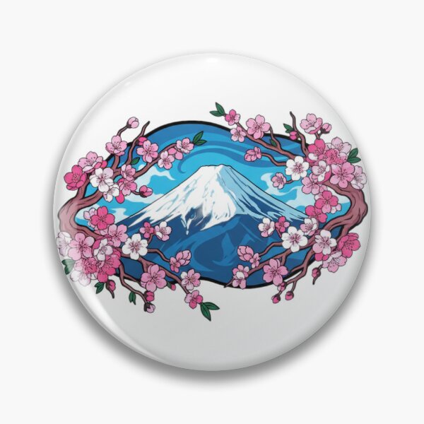 Artikelvorschau, Der Berg Fuji und die Kirschblüte (Sakura) – Japanische Streetwear entworfen und verkauft von onwu1 Pro.