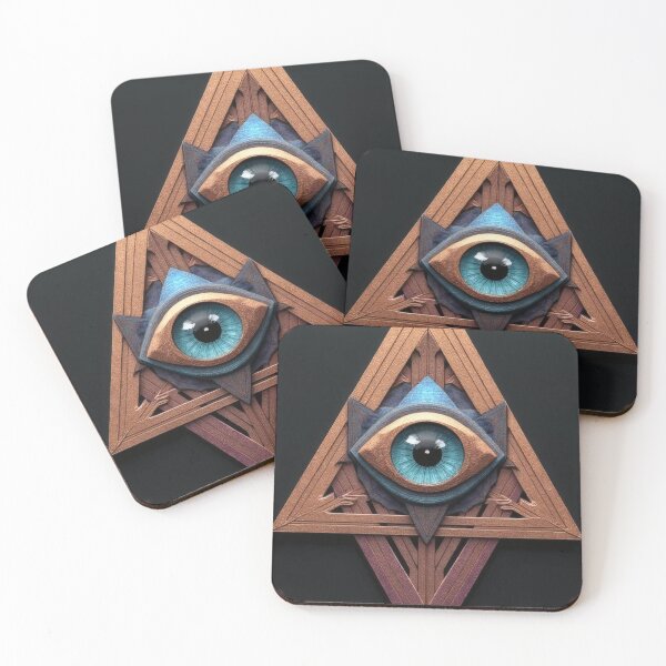 Item preview, Mysterious eye in a geometric triangle designed and sold by Mianku | Für das Leben.