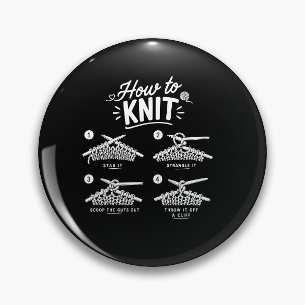Item preview, knitting funny knitting quote designed and sold by kiakuki.