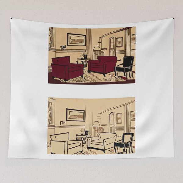 Item preview, Interior Design - Typical American Living Room, Mid-Century Modern Aesthetic designed and sold by World-Pets.