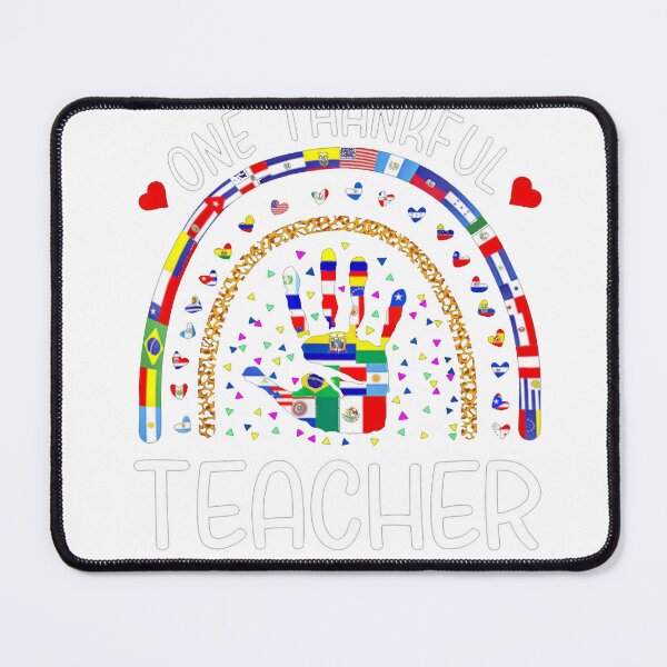 Item preview, One Thankful Teacher Hispanic Heritage month Countries T-Shirt_35692045 designed and sold by gidget-gadget.