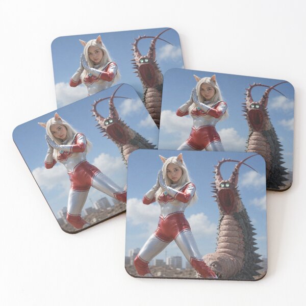 Item preview, Cat-Eared Ultra Heroine vs. Giant Kaiju Twintail designed and sold by Komatoya.