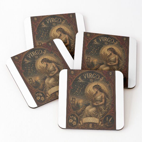 Item preview, Virgo Zodiac Vintage Poster | Celestial Maiden Astrology Art | Mystical Horoscope Wall Art Aesthetic designed and sold by MysticForge Studio.