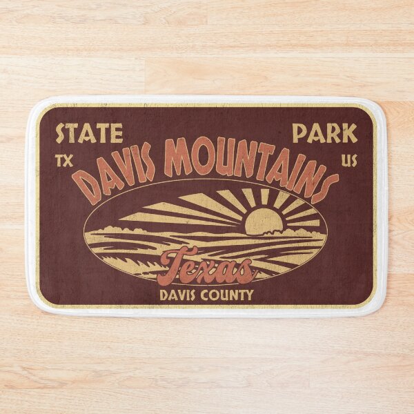 Item preview, Davis Mountains State Park, Davis County, Texas, badge design designed and sold by Wanderful-roads.
