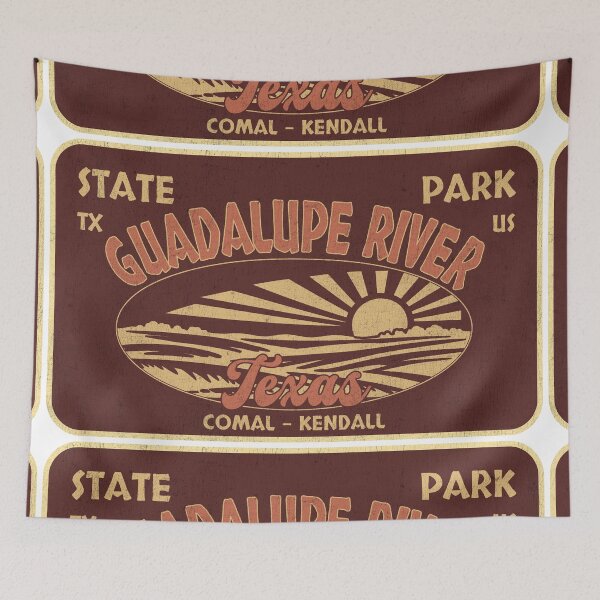 Item preview, Guadalupe River State Park, Comal - Kendall, Texas, badge design designed and sold by Wanderful-roads.