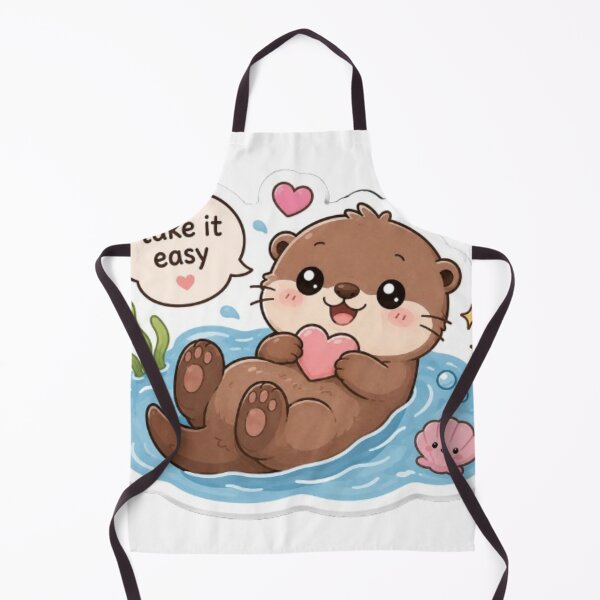 Item preview, Cute Kawaii Otter Sticker | Cozy Otter with Tea | Adorable Animal Sticker designed and sold by Vegasstickers.