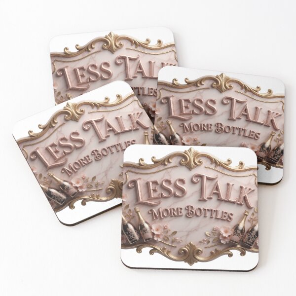 Item preview, Dynamic LESS TALK MORE BOTTLES designed and sold by dazzlemakers.