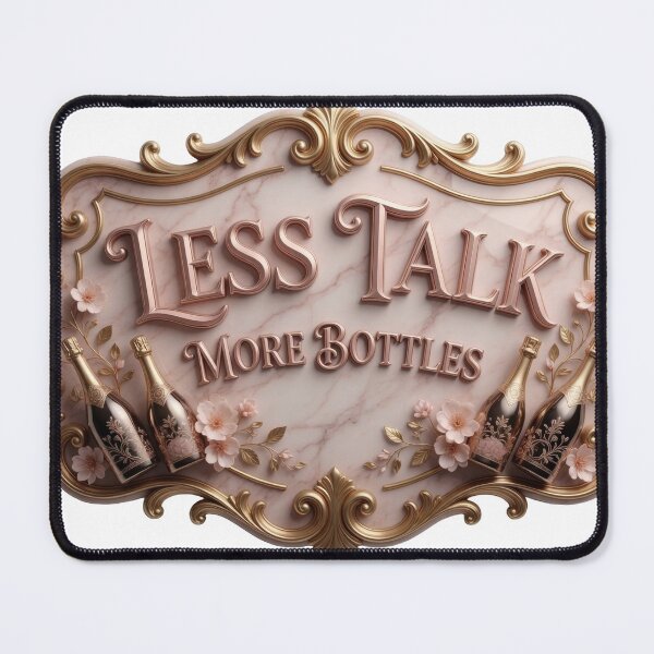 Item preview, Dynamic LESS TALK MORE BOTTLES designed and sold by dazzlemakers.