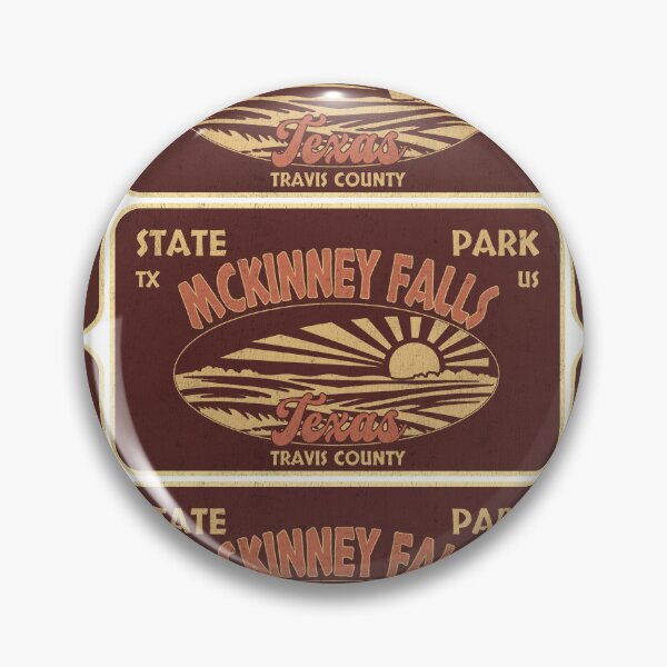 Item preview, McKinney Falls State Park, Travis County, Texas, badge design designed and sold by Wanderful-roads.