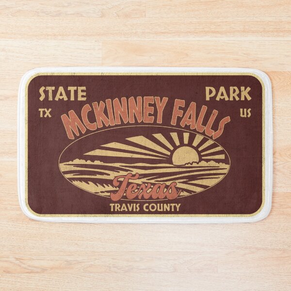 Item preview, McKinney Falls State Park, Travis County, Texas, badge design designed and sold by Wanderful-roads.