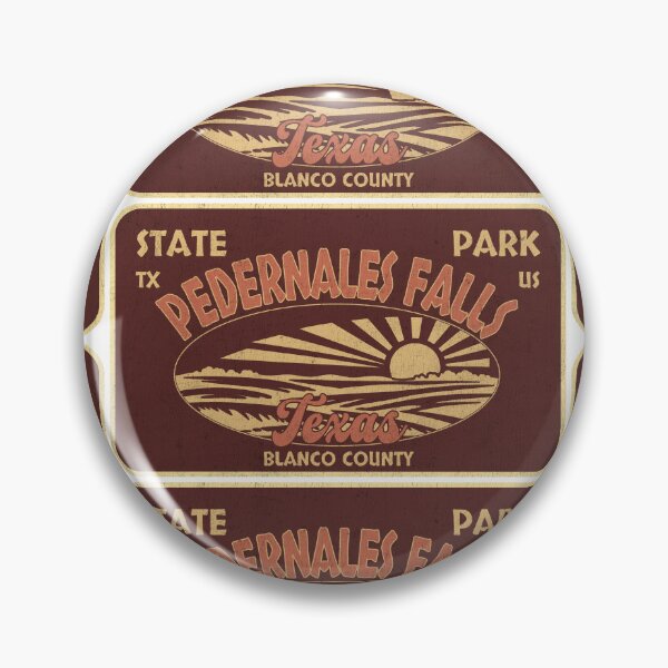 Item preview, Pedernales Falls State Park, Blanco County, Texas, badge design designed and sold by Wanderful-roads.