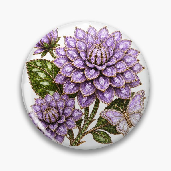 Item preview, CRYSTAL LILAC DAHLIA FLOWER  designed and sold by wordspixies.