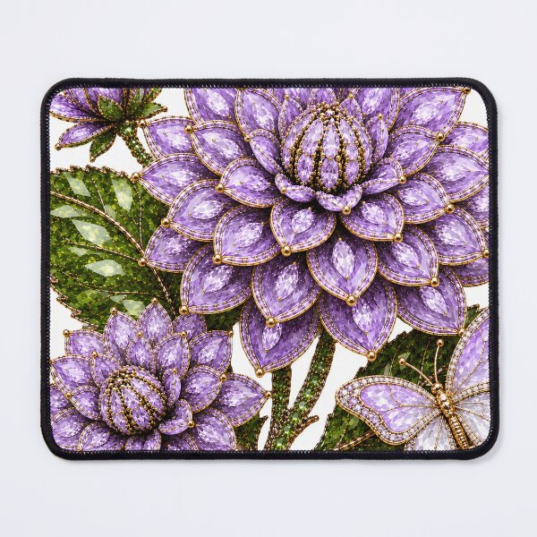 Item preview, CRYSTAL LILAC DAHLIA FLOWER designed and sold by wordspixies.