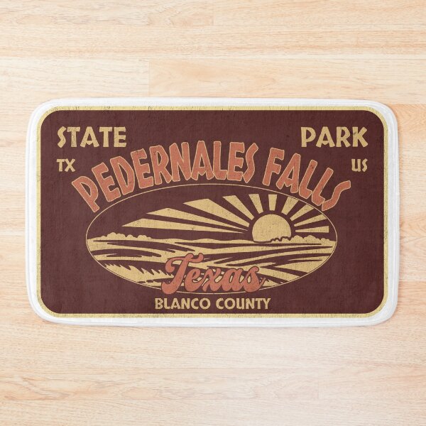 Item preview, Pedernales Falls State Park, Blanco County, Texas, badge design designed and sold by Wanderful-roads.
