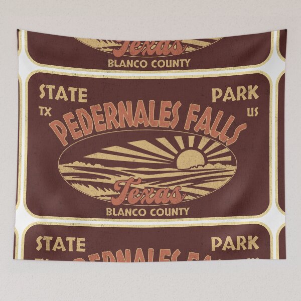 Item preview, Diseño de la insignia del Parque Estatal Pedernales Falls, Condado de Blanco, Texas designed and sold by Wanderful-roads.