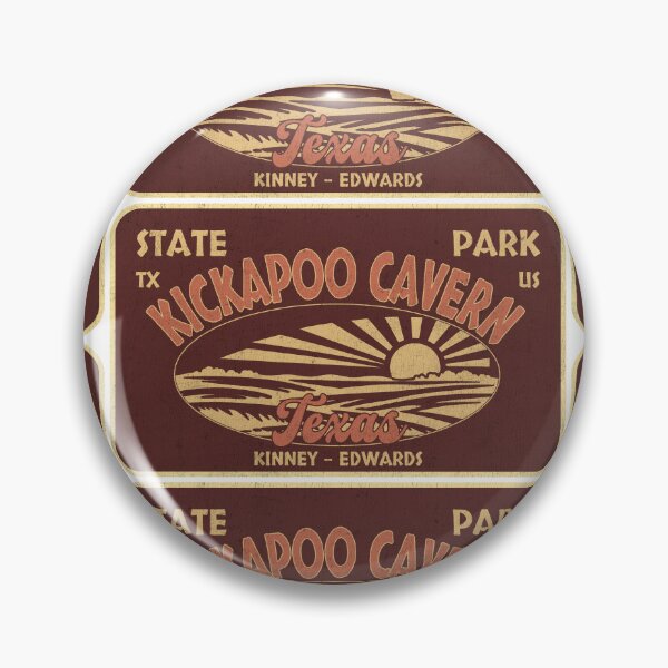 Item preview, Kickapoo Cavern State Park, Kinney - Edwards, Texas, badge design designed and sold by Wanderful-roads.