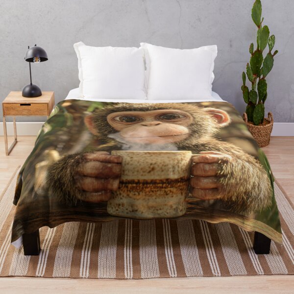 Item preview, Monkey in Cafe designed and sold by AwesomeDigiShop.