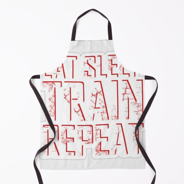 Item preview, Eat Sleep Train Repeat – Fitness Motivation Gym Sticker designed and sold by Kushwaha18.
