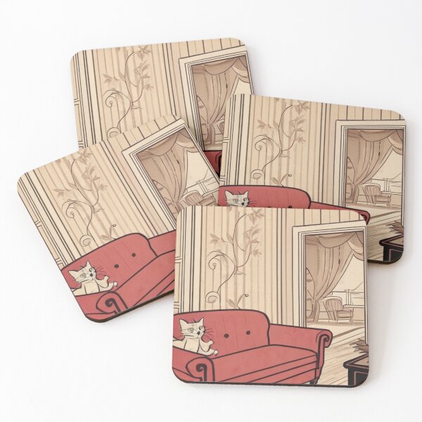 Item preview, Interiors - Stylized Domestic Feline, Refined Art Deco Ambiance designed and sold by World-Pets.