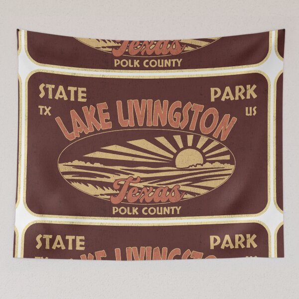 Item preview, Lake Livingston State Park, Polk County, Texas, badge design designed and sold by Wanderful-roads.