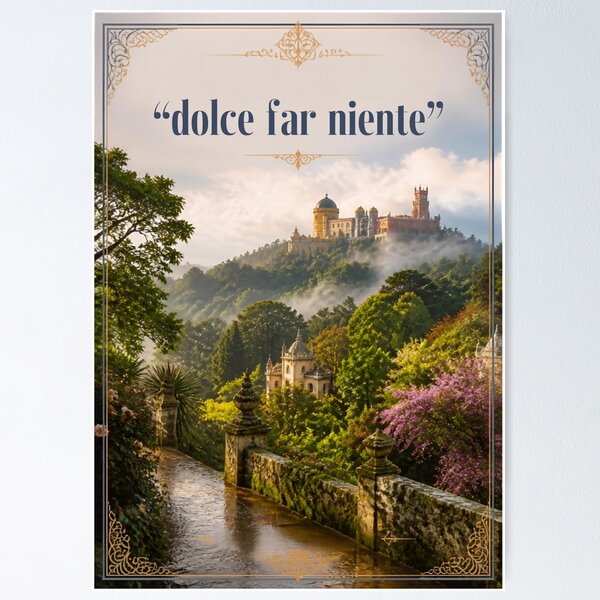 Item preview, il Dolce far niente designed and sold by LaughandLaugh.