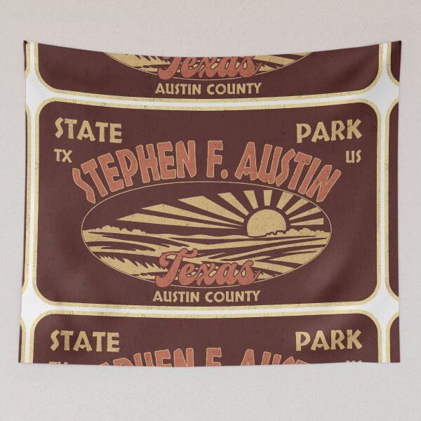 Item preview, Stephen F. Austin State Park, Austin County, Texas, badge design designed and sold by Wanderful-roads.