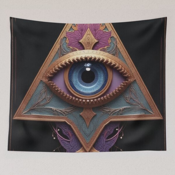 Item preview, The all-seeing eye of life protects the world. designed and sold by Mianku | Für das Leben.