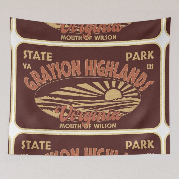 Item preview, Grayson Highlands State Park, Mouth of Wilson, Virginia, badge design designed and sold by Wanderful-roads.