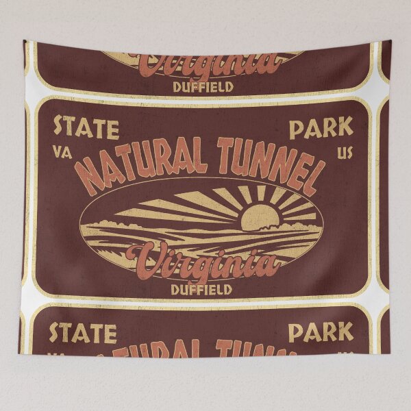 Item preview, Natural Tunnel State Park, Duffield, Virginia, badge design designed and sold by Wanderful-roads.