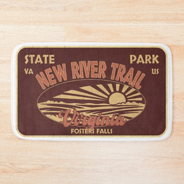 Item preview, New River Trail State Park, Fosters Falls, Virginia, badge design designed and sold by Wanderful-roads.