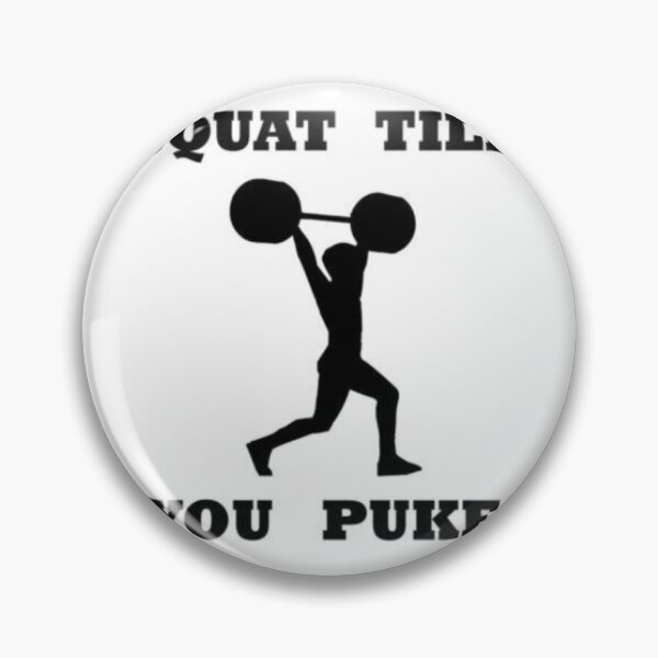 Item preview, Squat Till You Puke – Hardcore Leg Day Gym Sticker designed and sold by Kushwaha18.