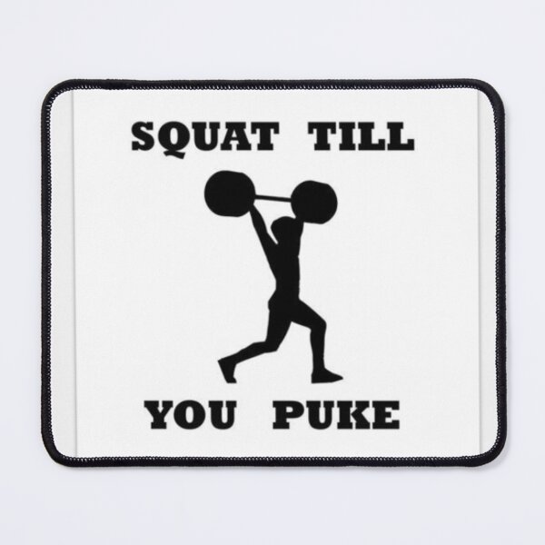 Item preview, Squat Till You Puke – Hardcore Leg Day Gym Sticker designed and sold by Kushwaha18.