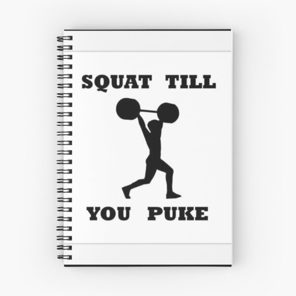 Item preview, Squat Till You Puke – Hardcore Leg Day Gym Sticker designed and sold by Kushwaha18.