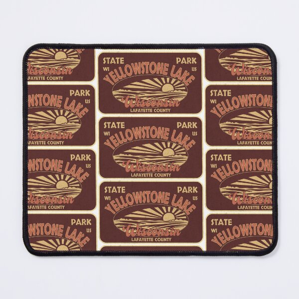 Item preview, Yellowstone Lake State Park, Lafayette County, Wisconsin, badge design designed and sold by Wanderful-roads.