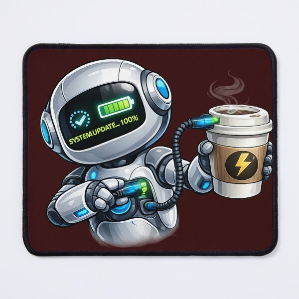 Item preview, robo Coffee Is My System Update designed and sold by VasiArtLab.