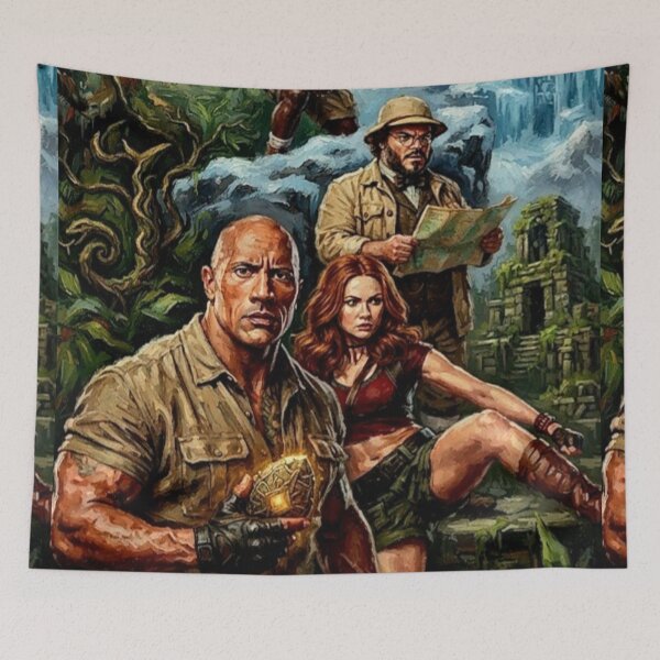 Item preview, Jumanji Action Adventure Fine Art Tribute designed and sold by Art's Diner.
