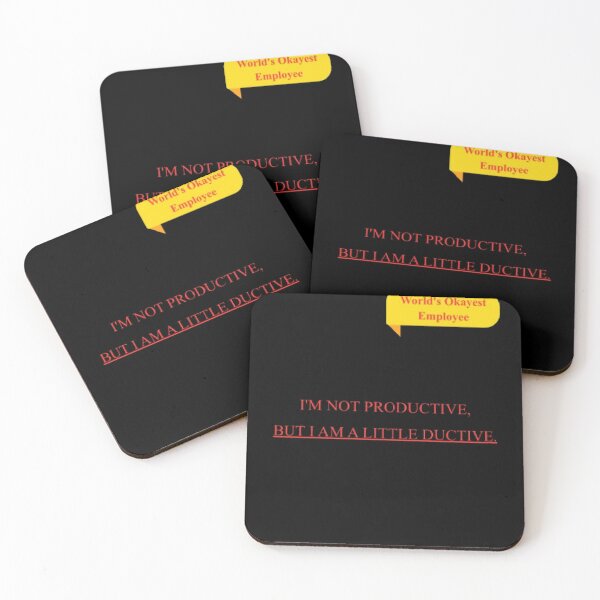 Item preview, I m Not Productive But A Little Ductive Funny Office Parody designed and sold by Mircea786.