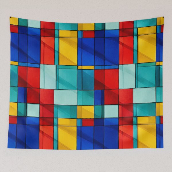 Item preview, Modern Color Block Mosaic designed and sold by PrintGo26.