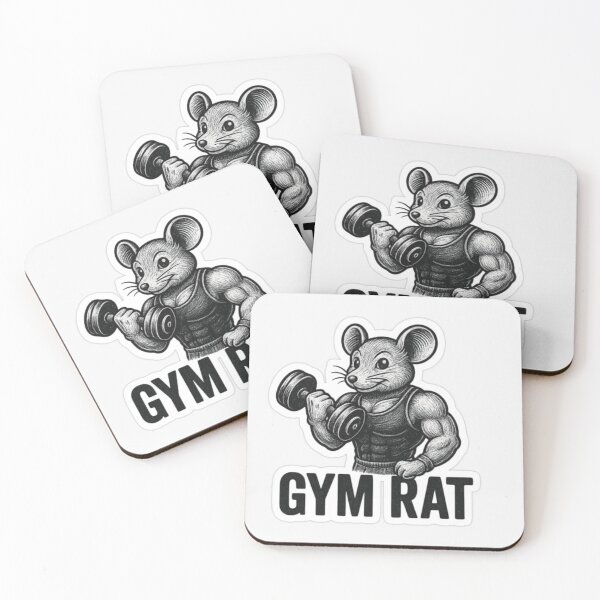 Item preview, Gym Rat – Strong Mouse Workout Sticker designed and sold by Kushwaha18.