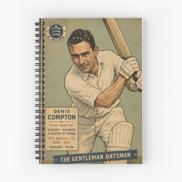Item preview, Denis Compton Cricket - Trading Card designed and sold by halibutgoatramb.