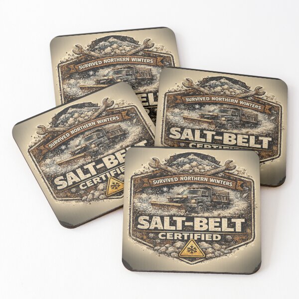 Item preview, Salt-Belt Certified – Funny Rust Belt Mechanic Badge designed and sold by ZestyThreads.