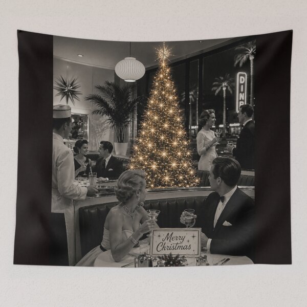 Item preview, Merry Christmas in Retro Diner  designed and sold by LuluLeb.