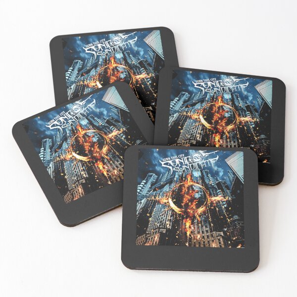 Item preview, Burning Metropolis Fiery Skyline Night Scene designed and sold by JanieBinggeli.