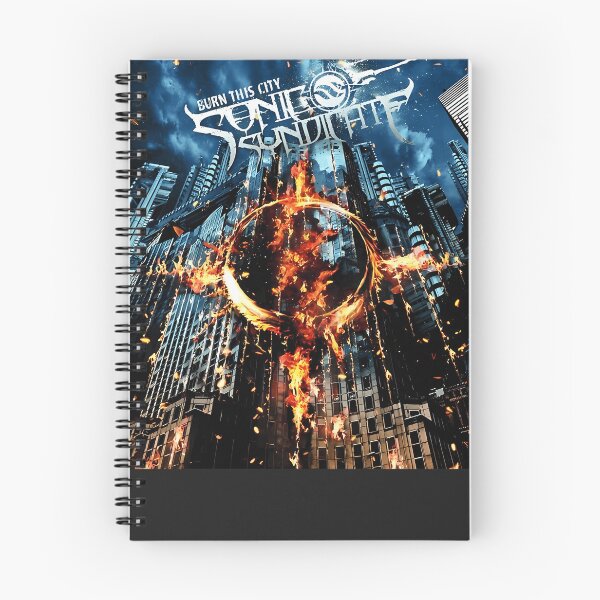 Item preview, Burning Metropolis Fiery Skyline Night Scene designed and sold by JanieBinggeli.