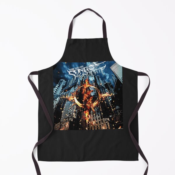 Item preview, Burning Metropolis Fiery Skyline Night Scene designed and sold by JanieBinggeli.